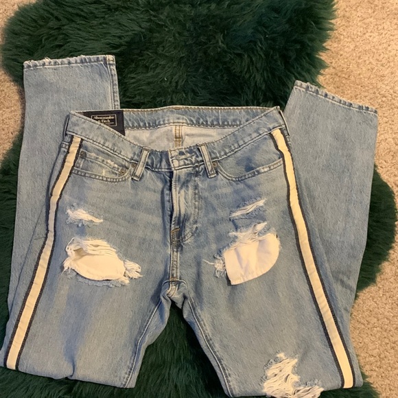 Abercrombie Fitch Jeans Abercrombie Fitch Mens Langdon Slim Ripped Jeans 283 Poshmark